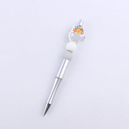 Beaded Pens DIY Cute Cartoon Vase Flower House