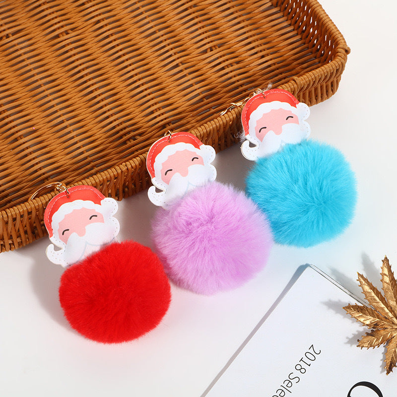 Christmas Ball Environmentally Friendly Leather Santa Claus Plush