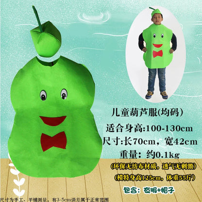 Children's Fruit and Vegetable Costume Environmental-Friendly