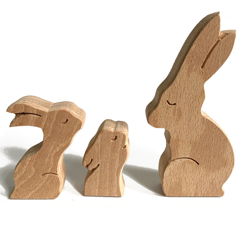 Mother's Day Animal Family Wooden Ornaments