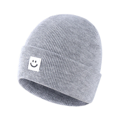 Wholesale Children's Knitted Wool Cute Smiling Beanie 10pcs