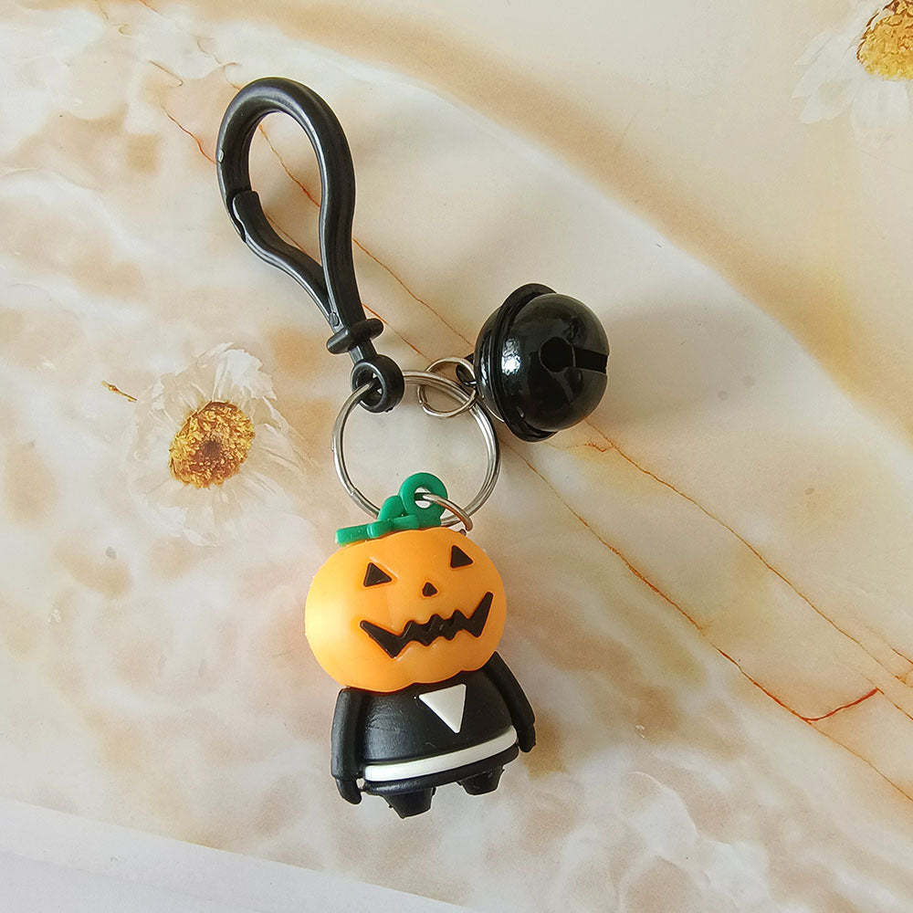 Cute Cartoon Doll Halloween Ghost Silicone Keychains