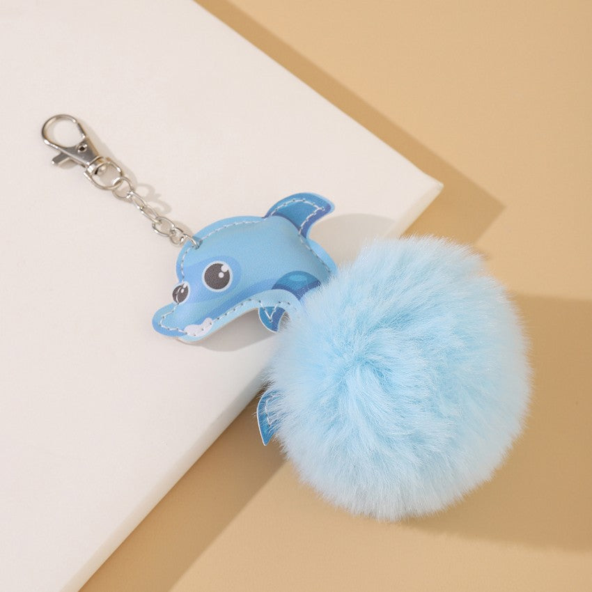 Dolphin Plush Keychain