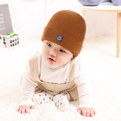 Wholesale Children's Knitted Wool Cute Smiling Beanie 10pcs