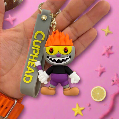 Teacup PVC Silicone Keychains Creative Keychain