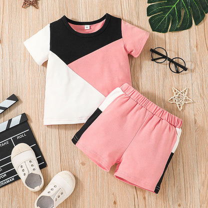 Girls Summer T-Shirt + Pants Set