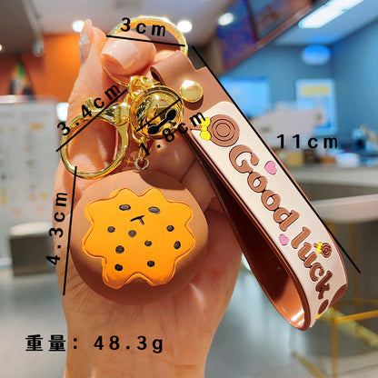 Simulation Food Cookies Resin Keychain