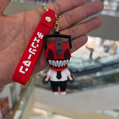 Cartoon PVC Silicone Keychains Creative Keychain