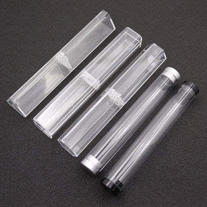 Plastic Transparent Cylinder Rectangular Triangle Pen Box Gift Box