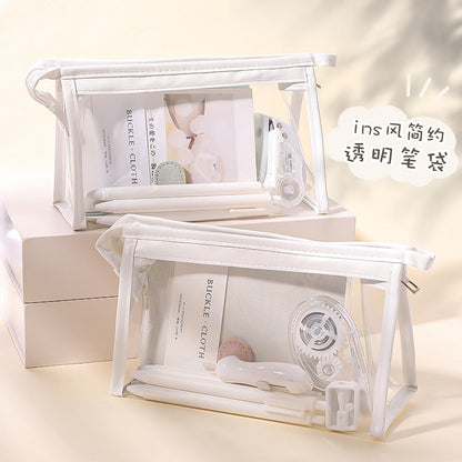 EVA Cartoon Transparent Pen Bag with Large Capacity