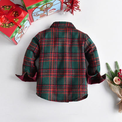 Wholesale Children's Cotton Long Sleeved Shirt Sets