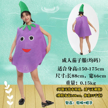 Children's Fruit and Vegetable Costume Environmental-Friendly