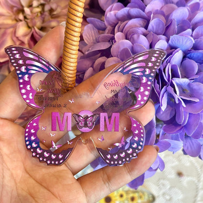 Transparent Acrylic Butterfly Ornaments for Family Birthday Gifts