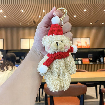 Christmas Plush Doll Keychains