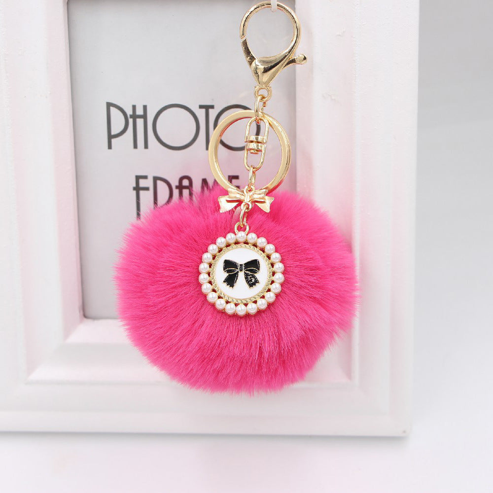 New Bow Tag Imitation Rex Rabbit Fur Plush
