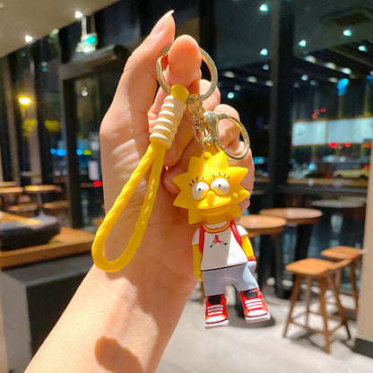 Cartoon Cute PVC Soft Keychains Silicone Creative Keychain