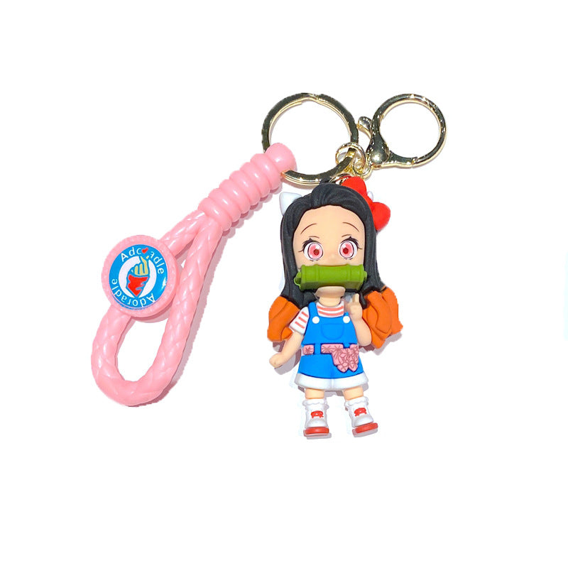 Cartoon Anime PVC Soft Keychain Creative Keychain
