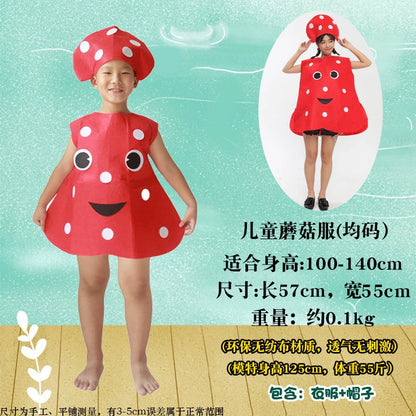 Children's Fruit and Vegetable Costume Environmental-Friendly