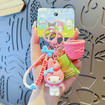 Cartoon KuKu PVC Soft Keychain Creative Keychain