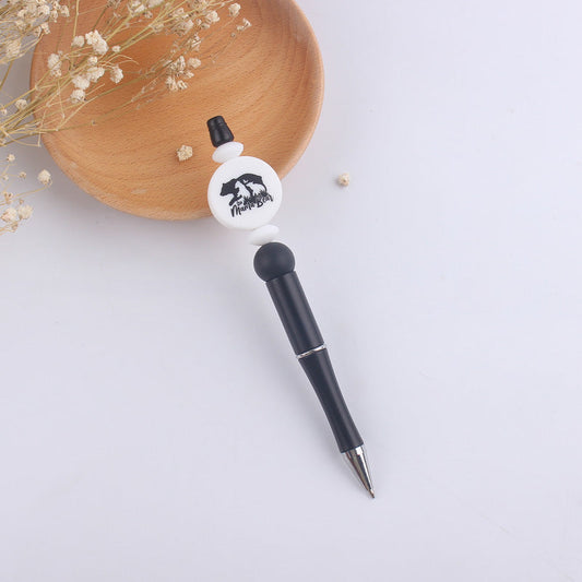 Cartoon Bear Silicone DIY Bead Pen