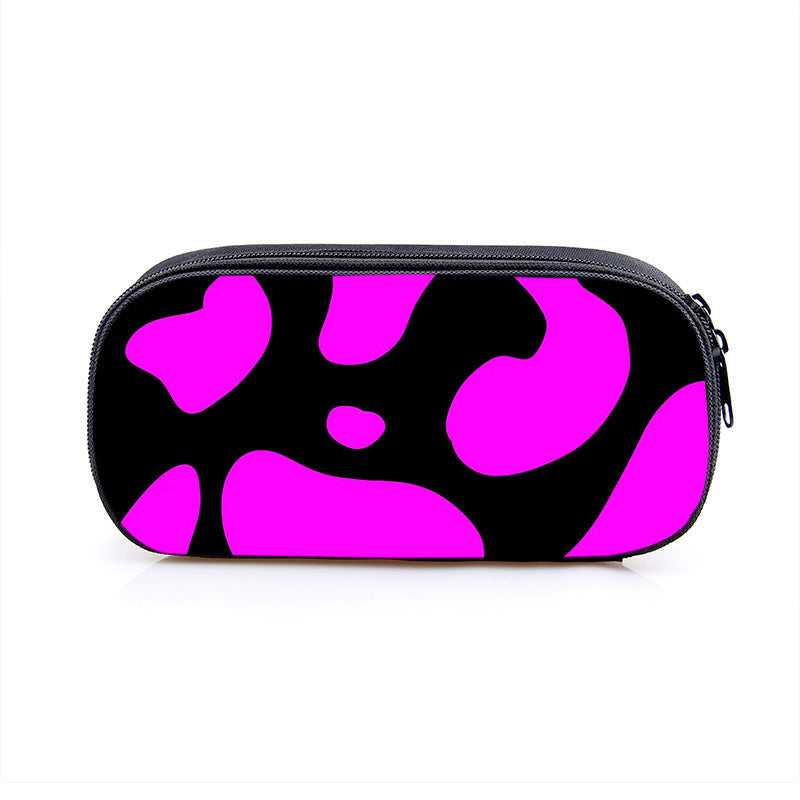 Cow Pattern Series Simple Polyester Pencil Case