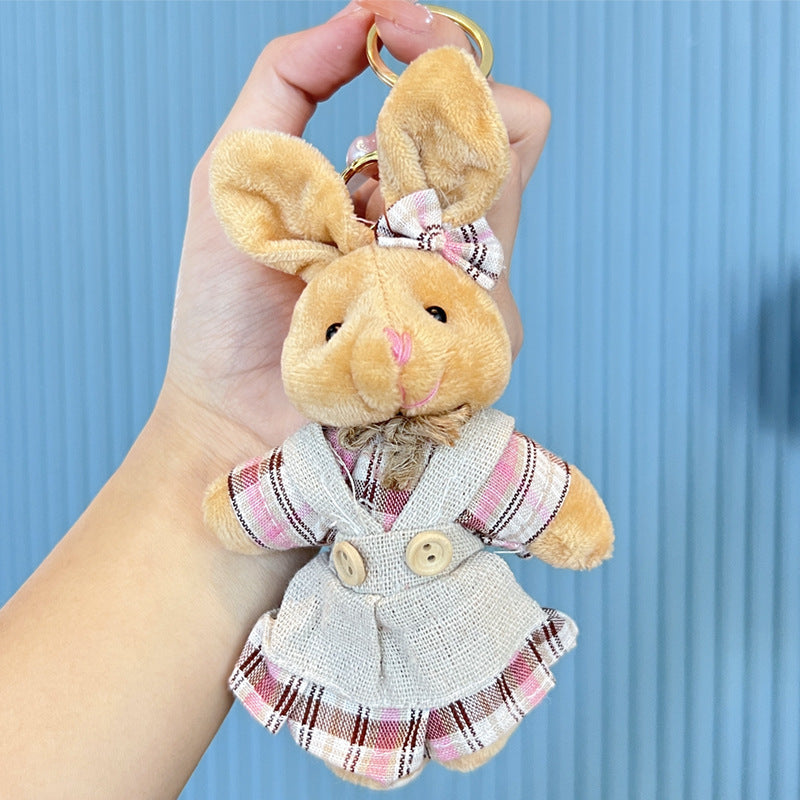 Rabbit Bear Plush Keychains