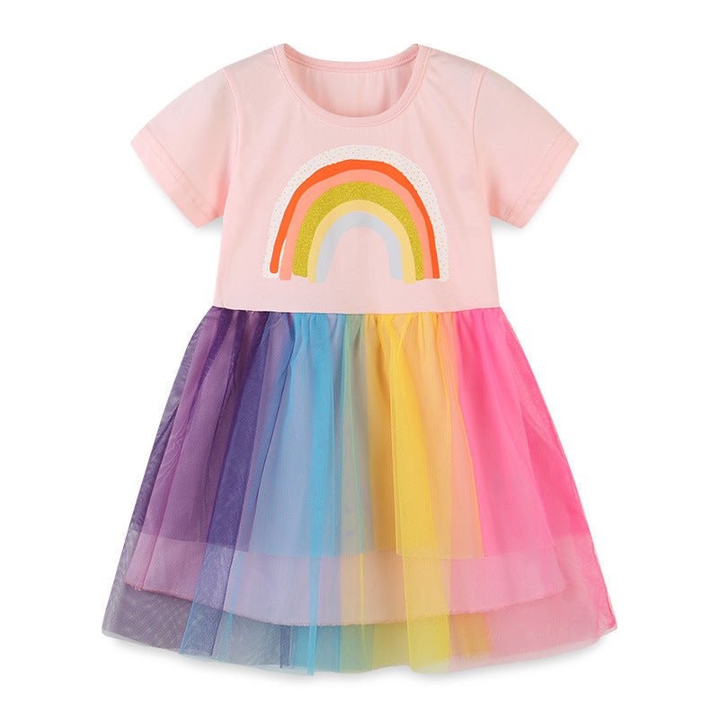 Girls Multicolored Cotton Dress Baby Clothes