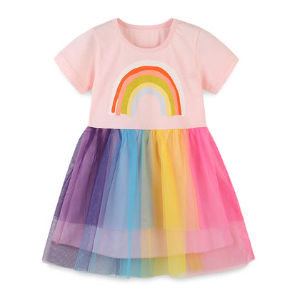 Girls Multicolored Cotton Dress Baby Clothes