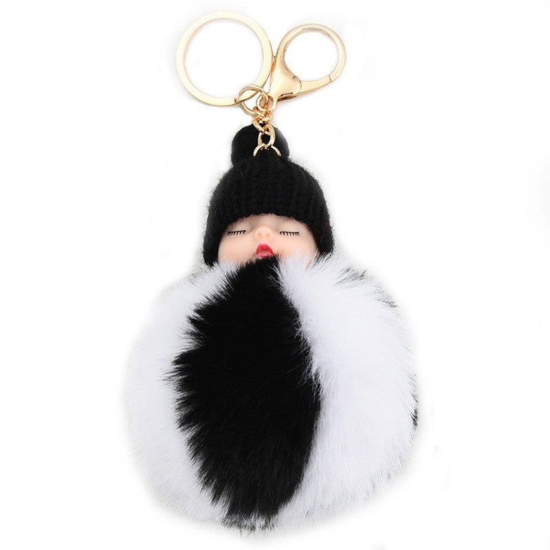 Cute Sleeping Doll Plush Doll Keychain