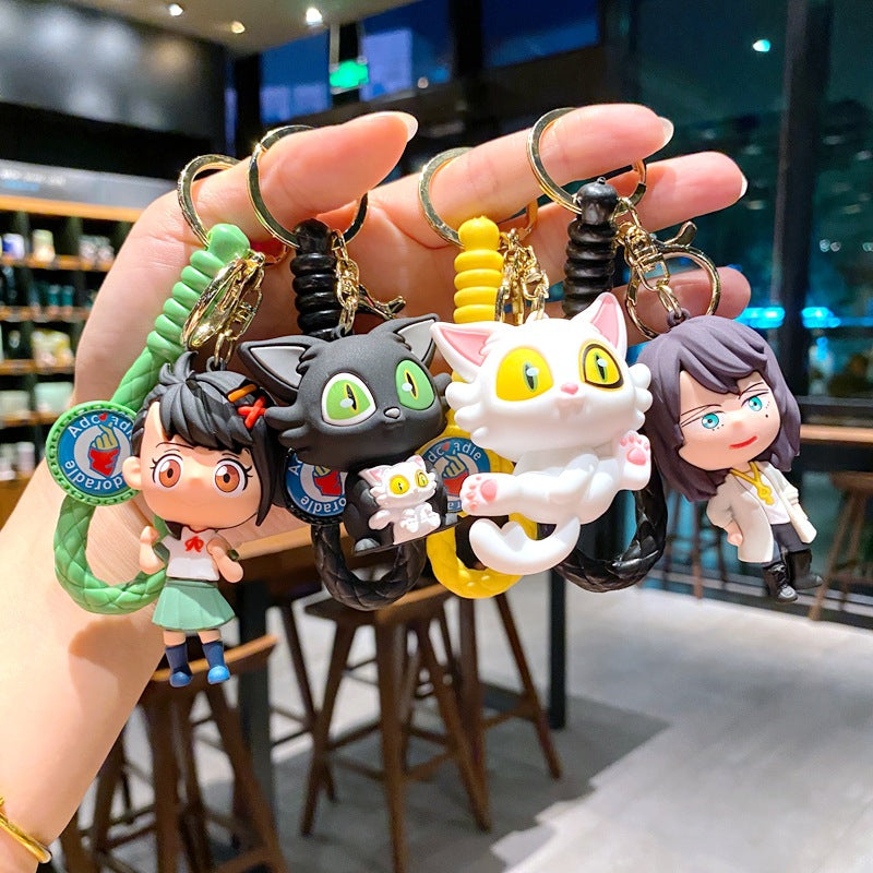 Cartoon Anime PVC Soft Keychain Creative Keychain