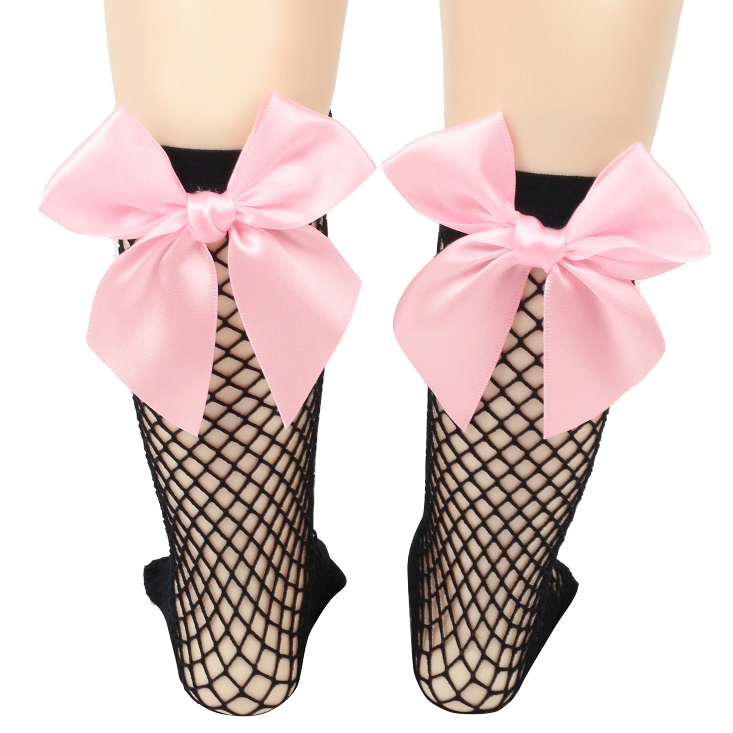 Children's Bowknot Middle Tube Short Fishing Net Sock