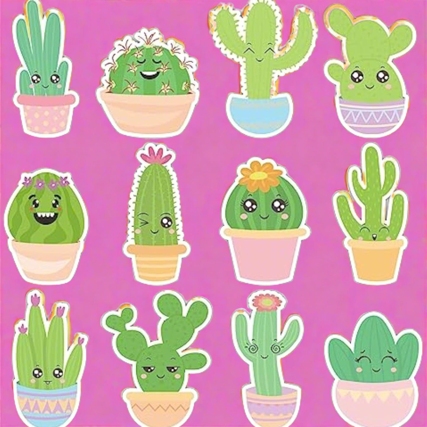 Green Cactus Sticky Notes
