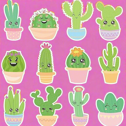 Green Cactus Sticky Notes