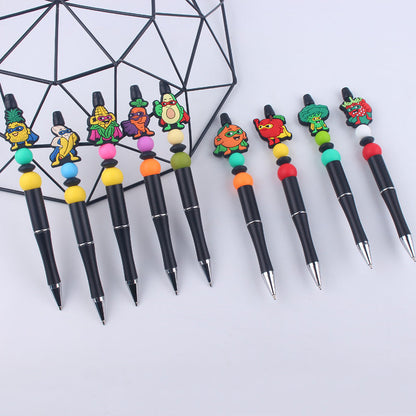 Beaded PENS Cartoon Fruit Series Silicone Handmade Beaded