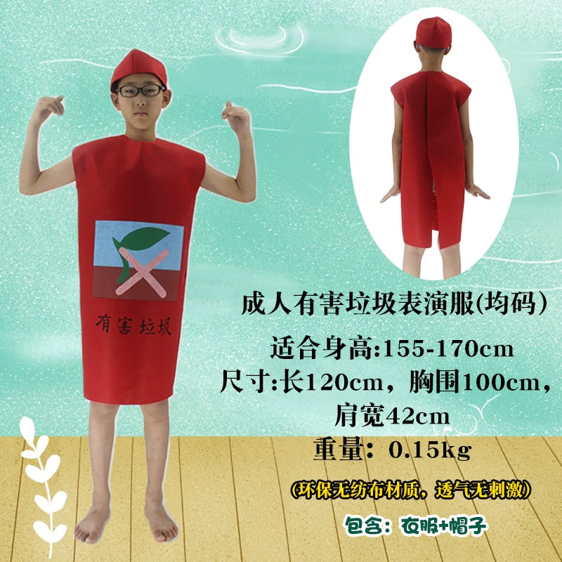 Children's Fruit and Vegetable Costume Environmental-Friendly