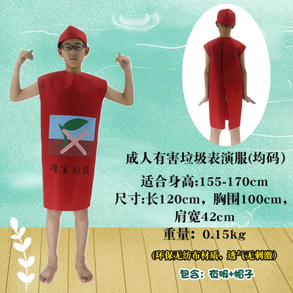 Children's Fruit and Vegetable Costume Environmental-Friendly