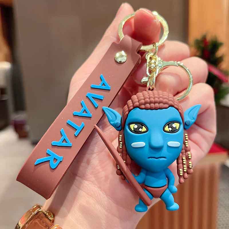 Cartoon 3D Glue Doll Keychains