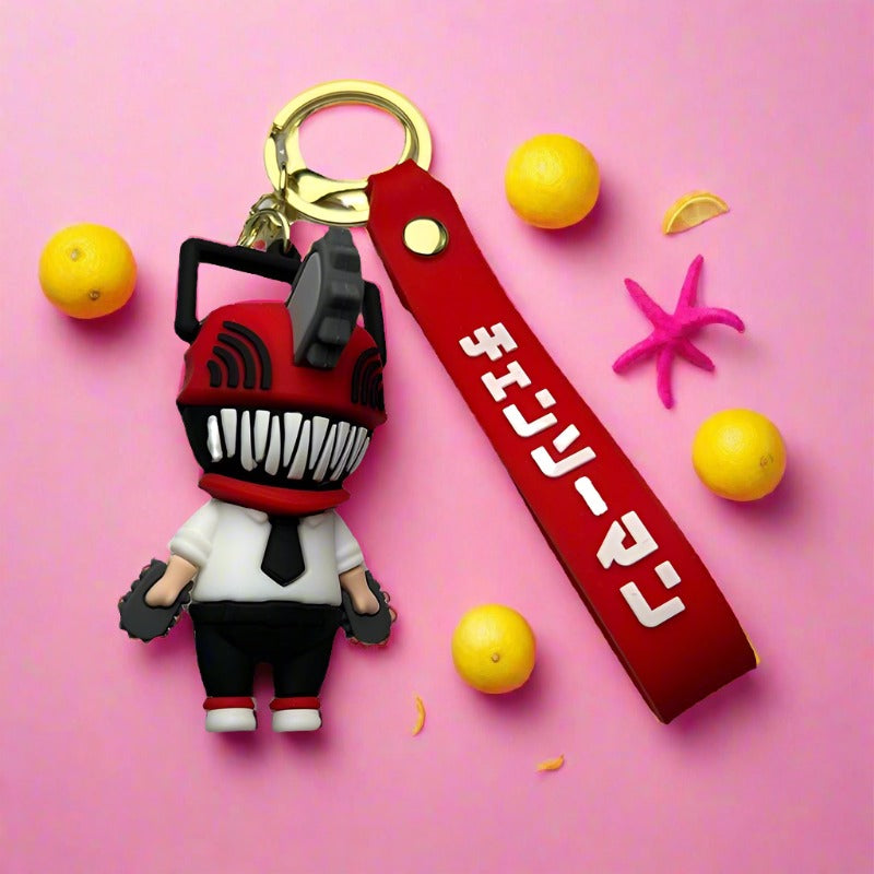 Cartoon PVC Silicone Keychains Creative Keychain