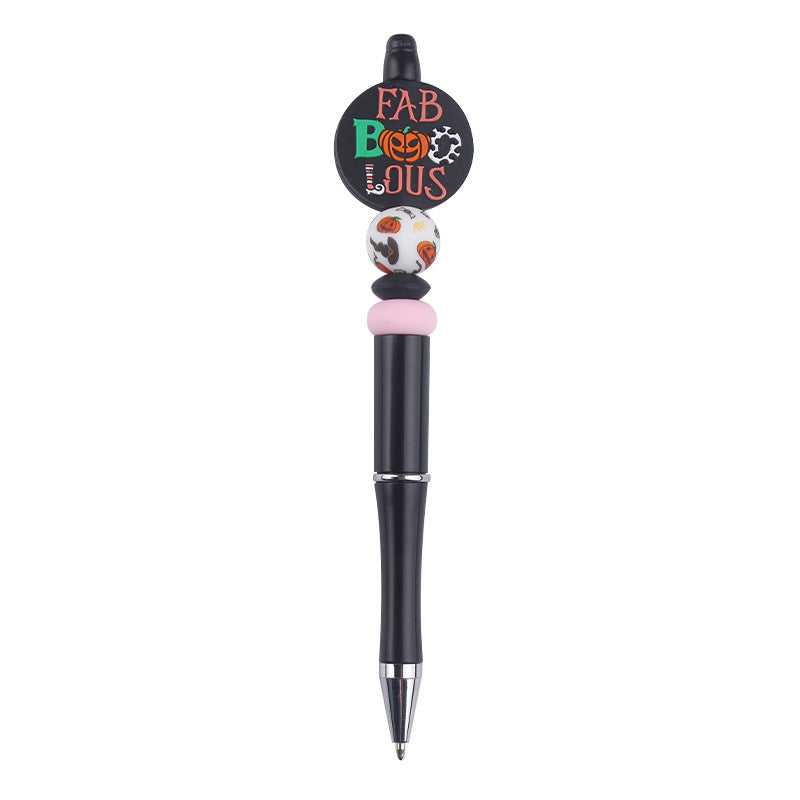 Beaded Pens DIY Creative Cute Cartoon Halloween Silicone
