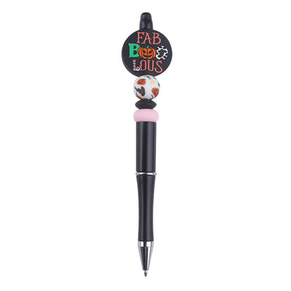 Beaded Pens DIY Creative Cute Cartoon Halloween Silicone