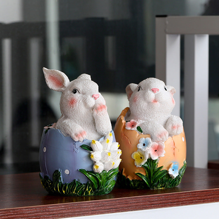Rabbit Egg Resin Ornaments