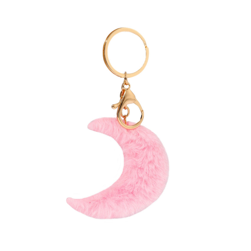 Moon Plush Keychain