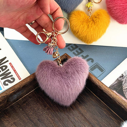 Tassel Love Plush Keychains