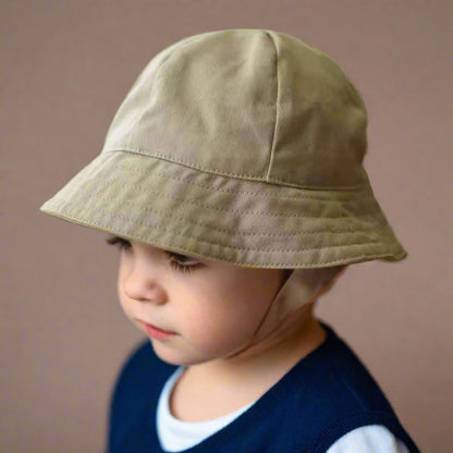 Baby Adhesive Buckle Face Covering Anti-UV Fisherman Hat