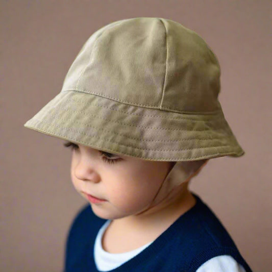 Baby Adhesive Buckle Face Covering Anti-UV Fisherman Hat