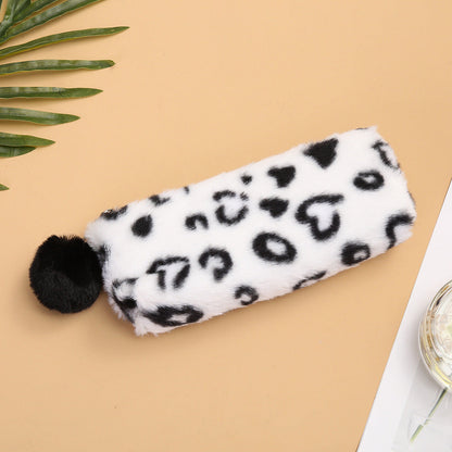 Leather Plush Pencil Case