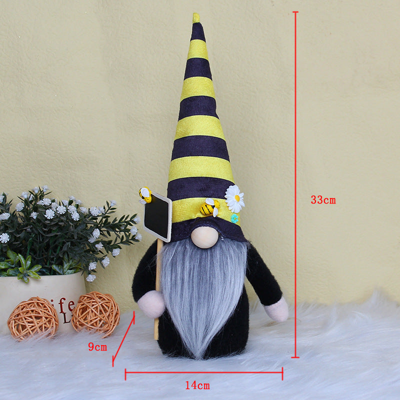 Bee Festival Faceless Doll Fabric Ornaments