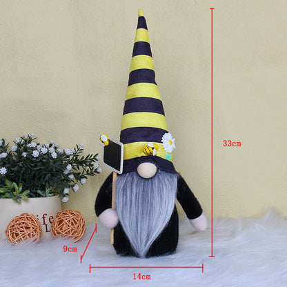 Bee Festival Faceless Doll Fabric Ornaments