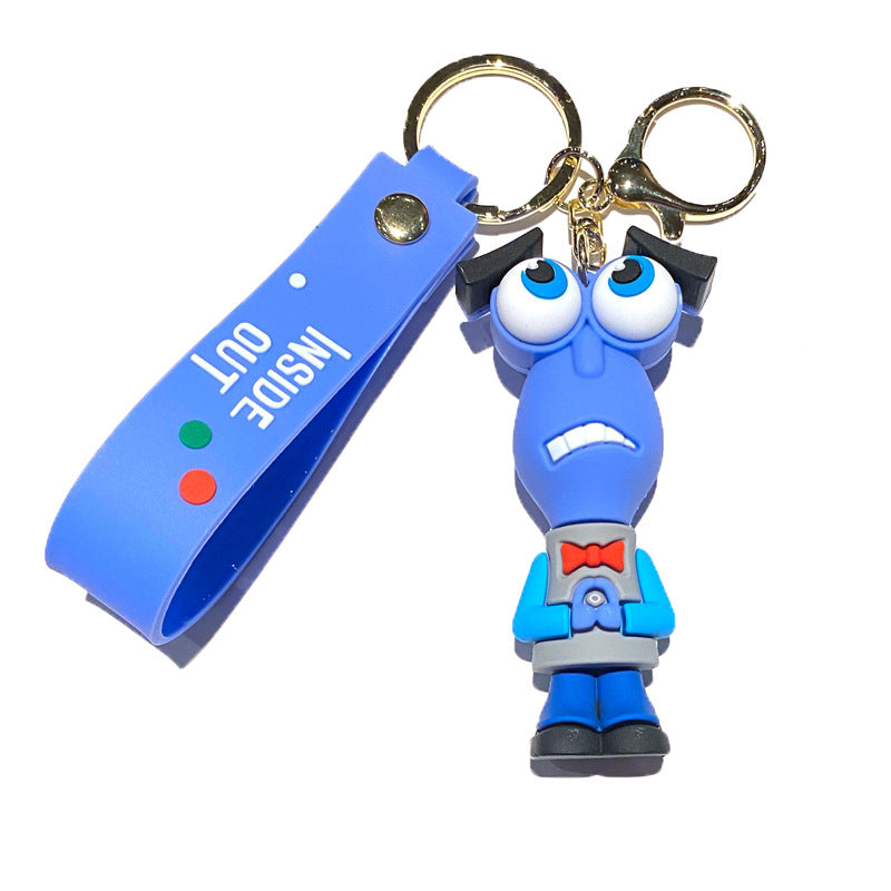 Cartoon Doll PVC Soft Keychains Silicone Creative Keychain
