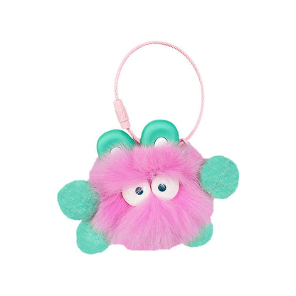 Cartoon Cute Rabbit Elf Small Briquettes Plush Keychain